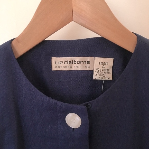 VTG Linen Short Sleeve Top or Blazer - Picture 4 of 5